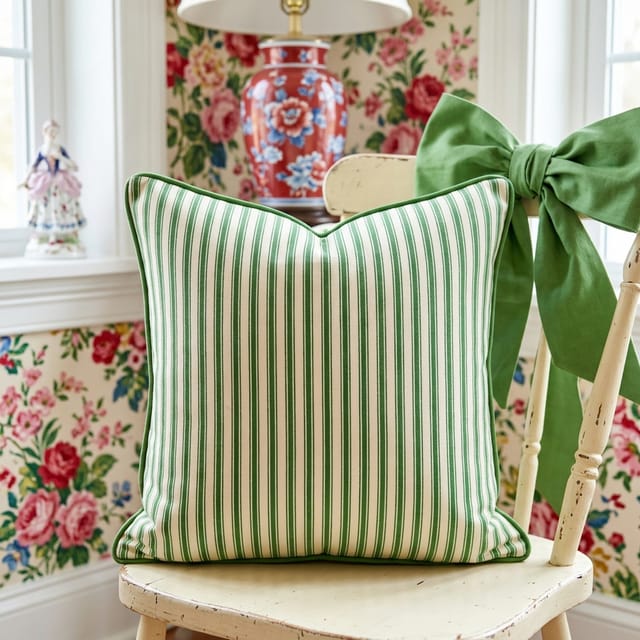 Striped Ticking Cushions