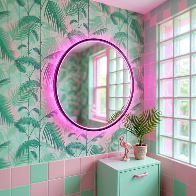 Neon Ring Mirror