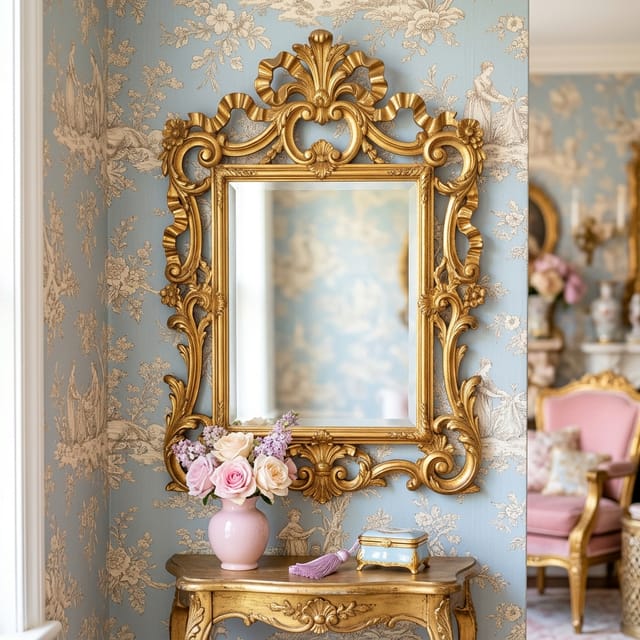 Gilt Rococo Mirror