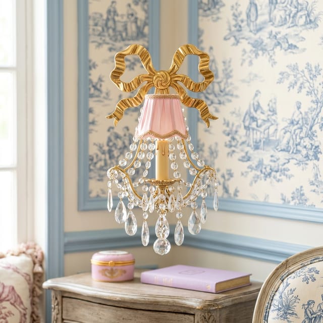 Ribbon Bow Sconces