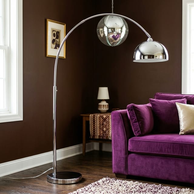 Chrome Arc Lamp