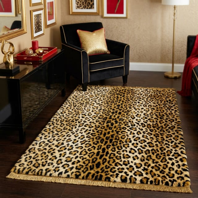 Leopard Print Rug