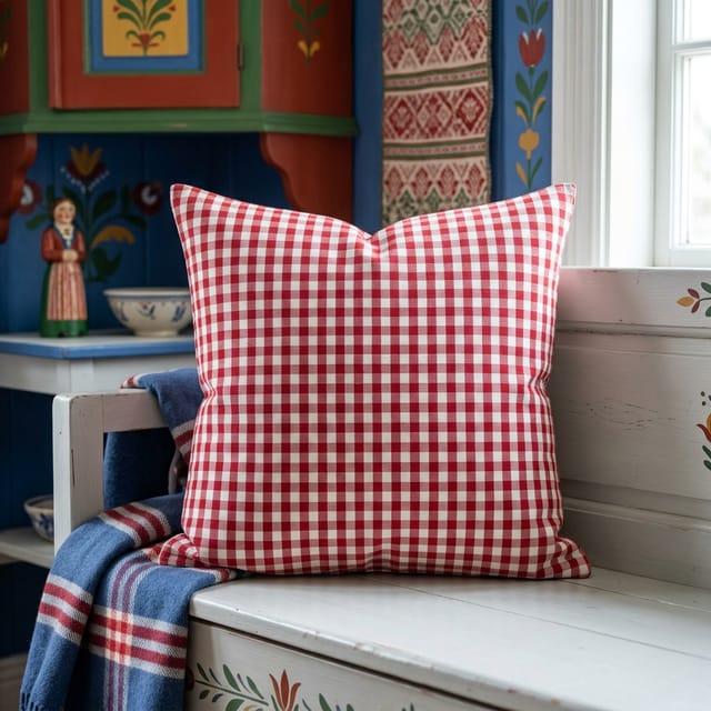 Red Check Cushions