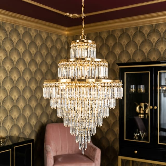 Crystal Waterfall Chandelier