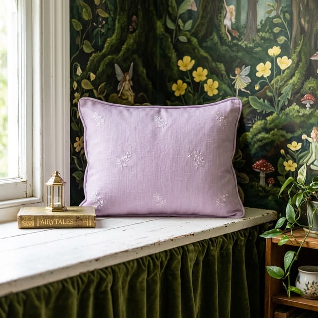 Lilac Window Seat Cushion