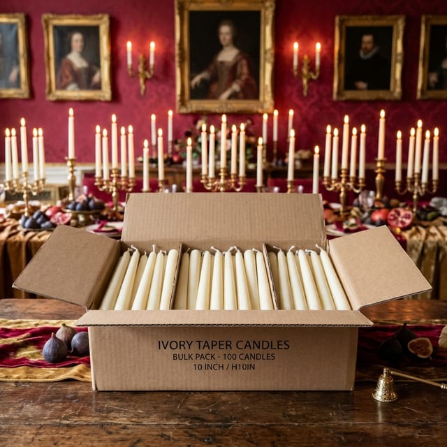 Ivory Taper Candles