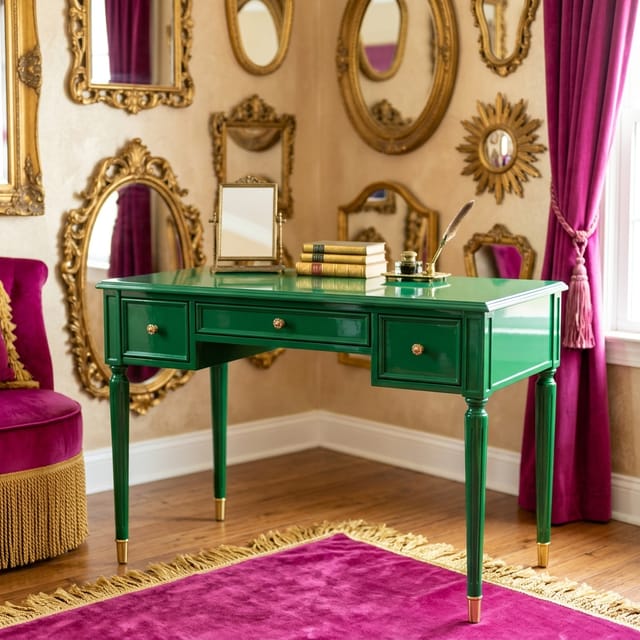 Green Lacquer Desk