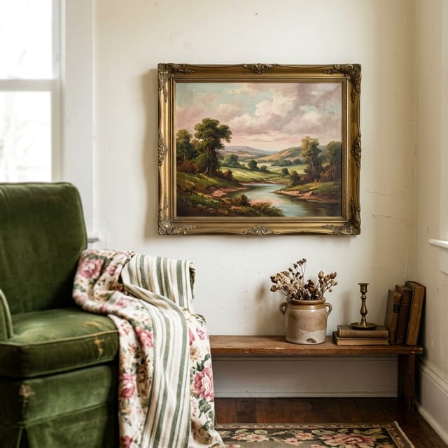 Vintage Oil Landscapes