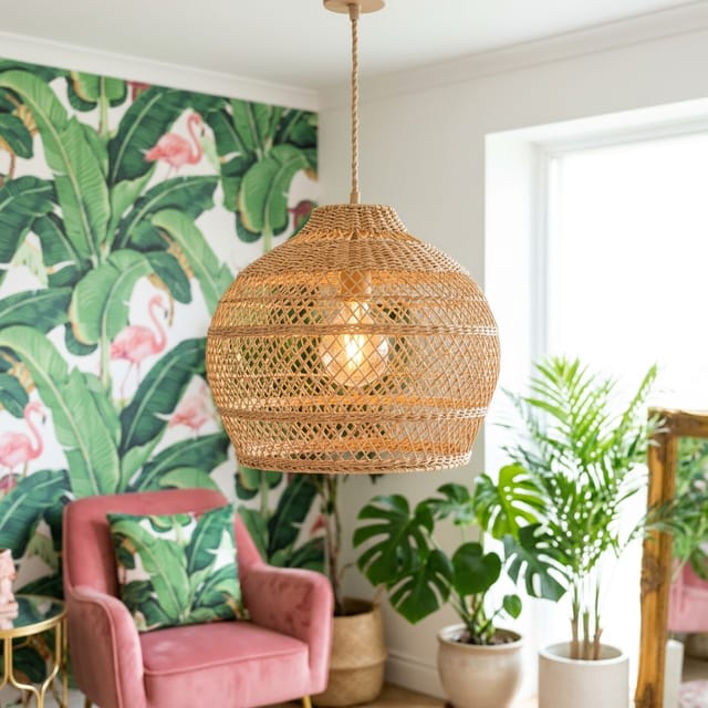 Woven Pendant Light