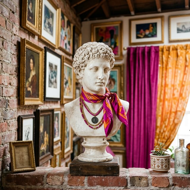 Plaster Bust