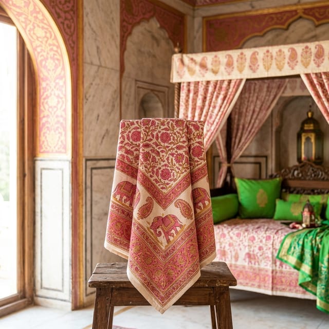 Block Print Canopy Fabric