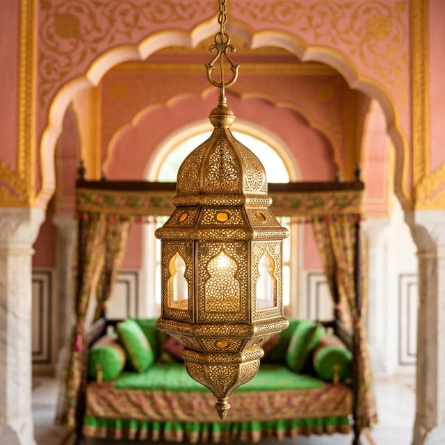 Brass Hanging Lantern
