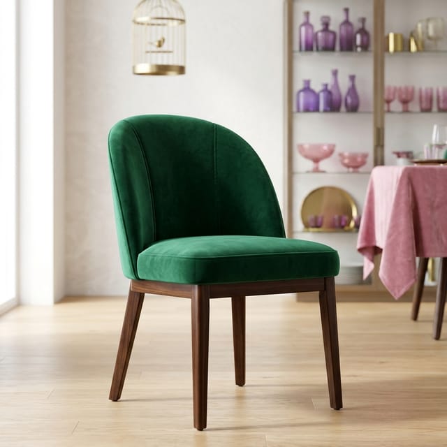 Green Velvet Dining Chair