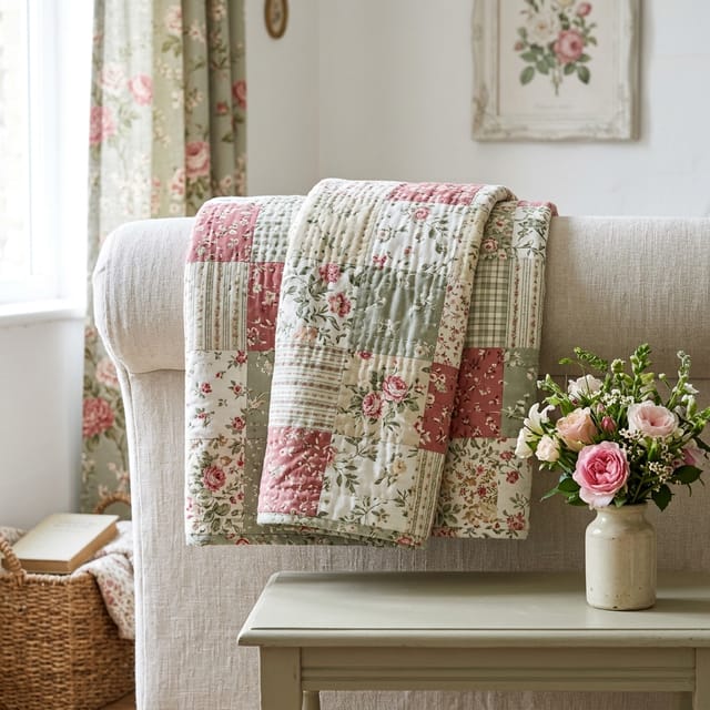 Patchwork Quilt Throw