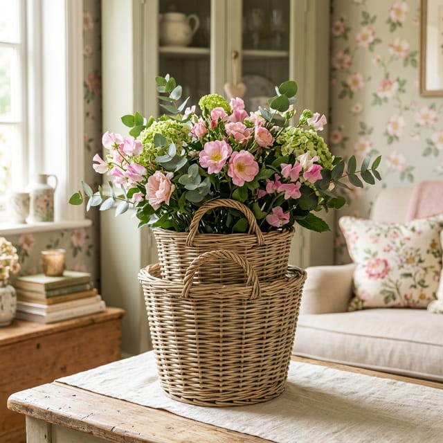 Wicker Basket Set