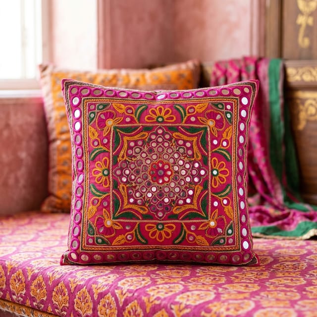 Mirror-Work Cushions