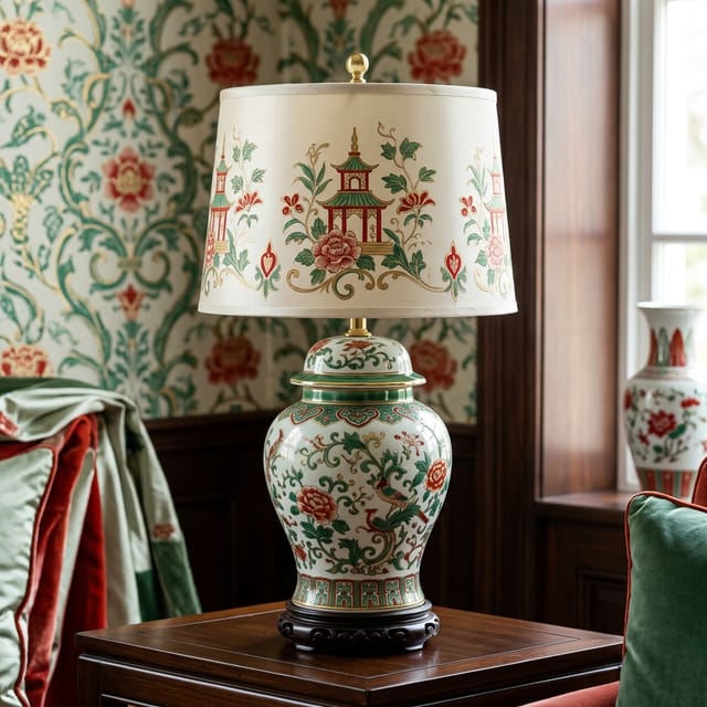 Jade Ginger Jar Lamp
