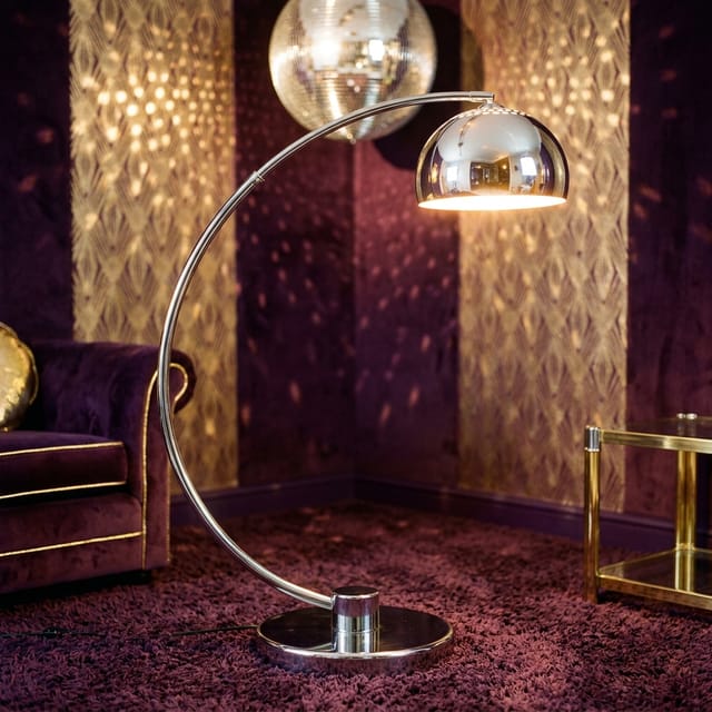 Chrome Arc Lamp