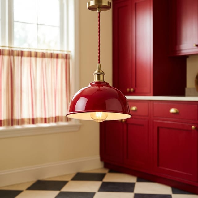Red Pendant Light
