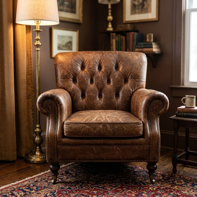 Leather Club Chair