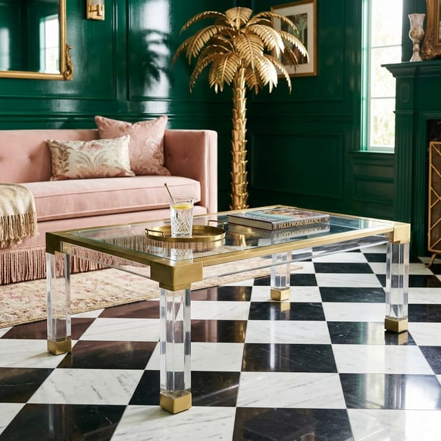 Lucite Coffee Table