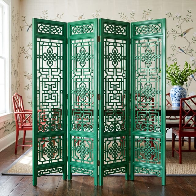 Fretwork Folding Screen