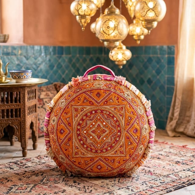 Embroidered Floor Cushions