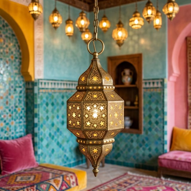 Pierced Brass Lanterns