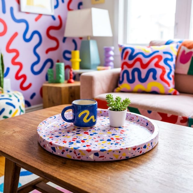 Confetti Terrazzo Tray