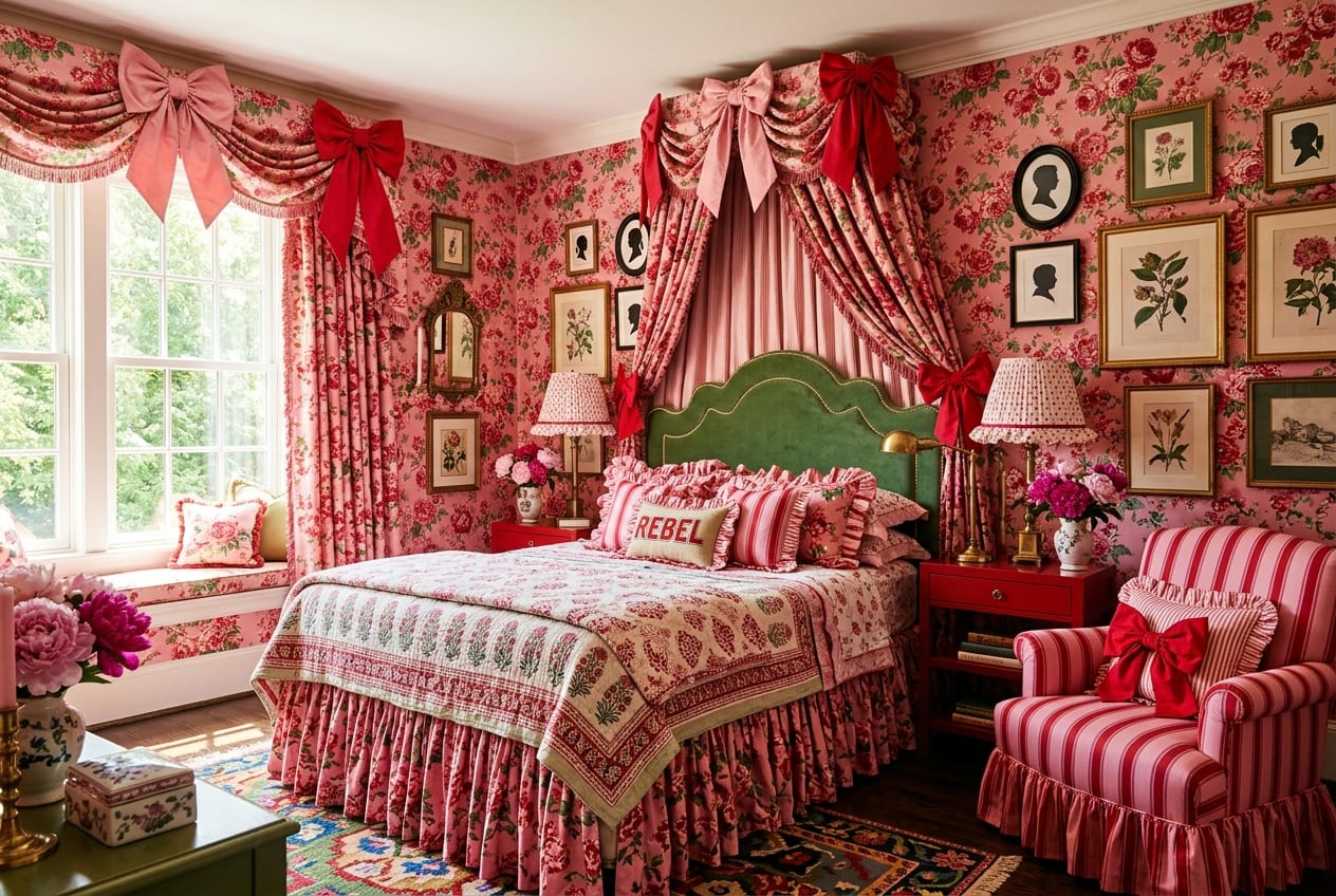 Chintz-and-Porcelain Maximalism decor idea