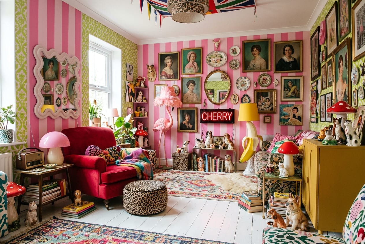 Joyful Kitsch Maximalism decor idea
