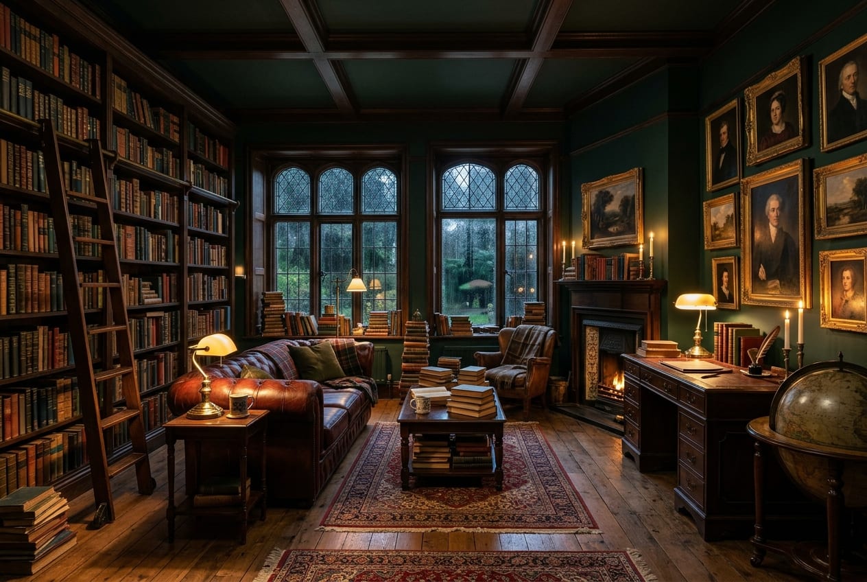 Literary Dark Academia decor idea