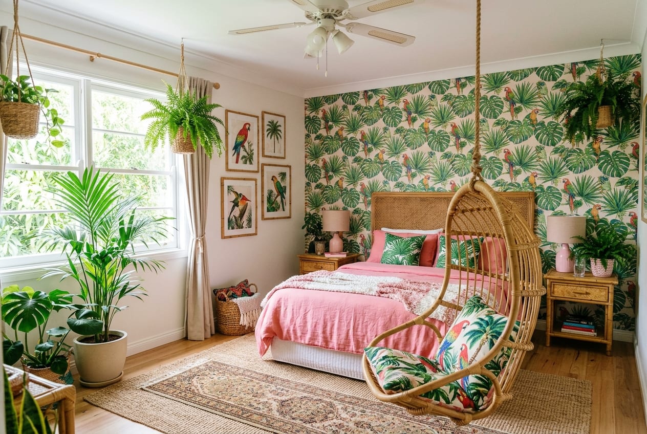 Everyday Tropical Maximalism decor idea