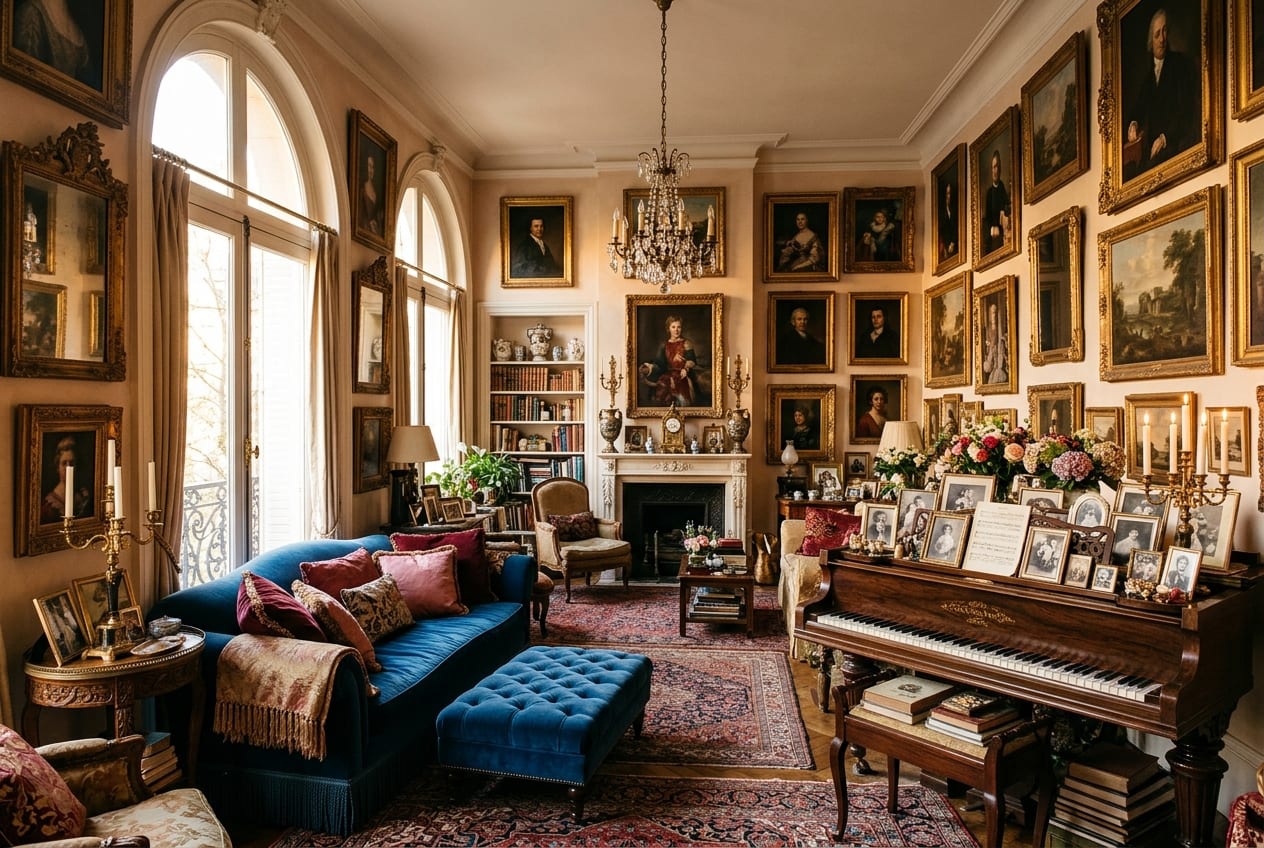 Art-Salon Romantic Maximalism decor idea