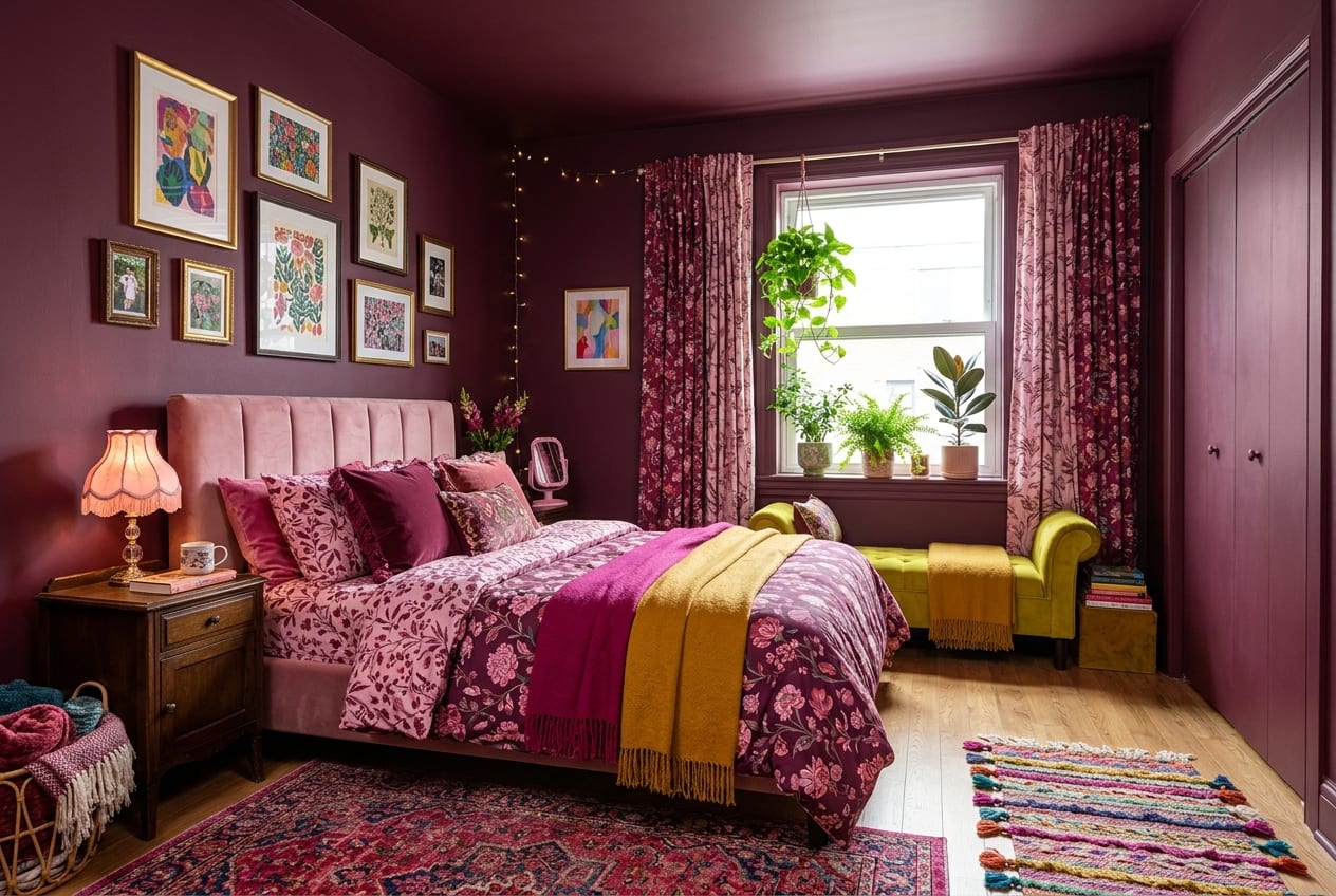 Renter-Friendly Color Drench decor idea