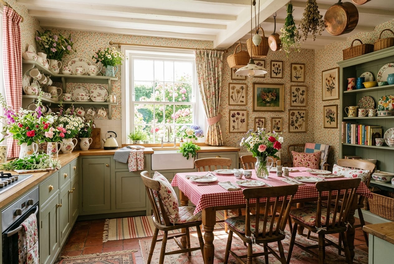 Cottage Maximalism decor idea