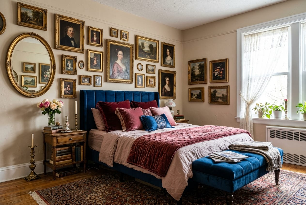 Salon-Hung Everyday Maximalism decor idea