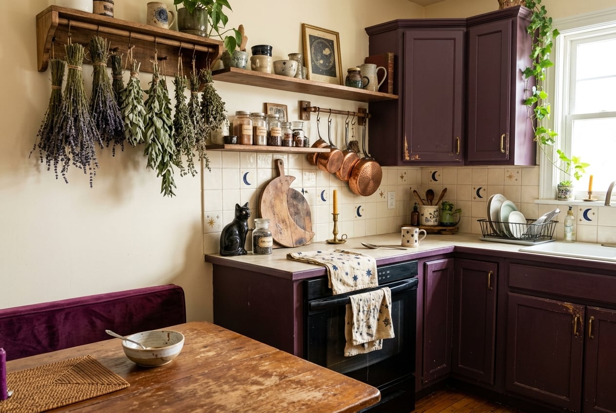 Whimsigoth Kitchen Maximalism decor idea